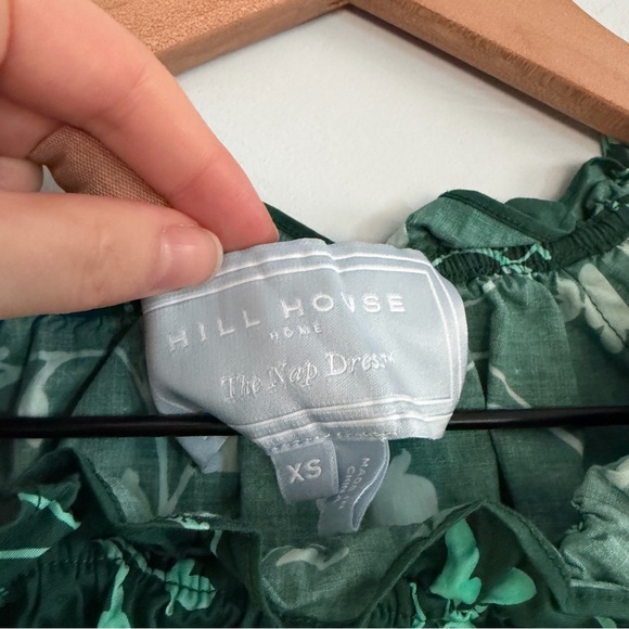 Hill House The Katherine Nap Dress Green Botanical - Picture 5 of 7